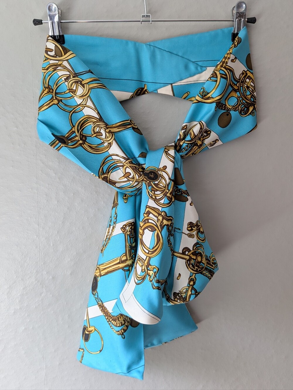 Hermes Mors Et Filets Silk Scarf